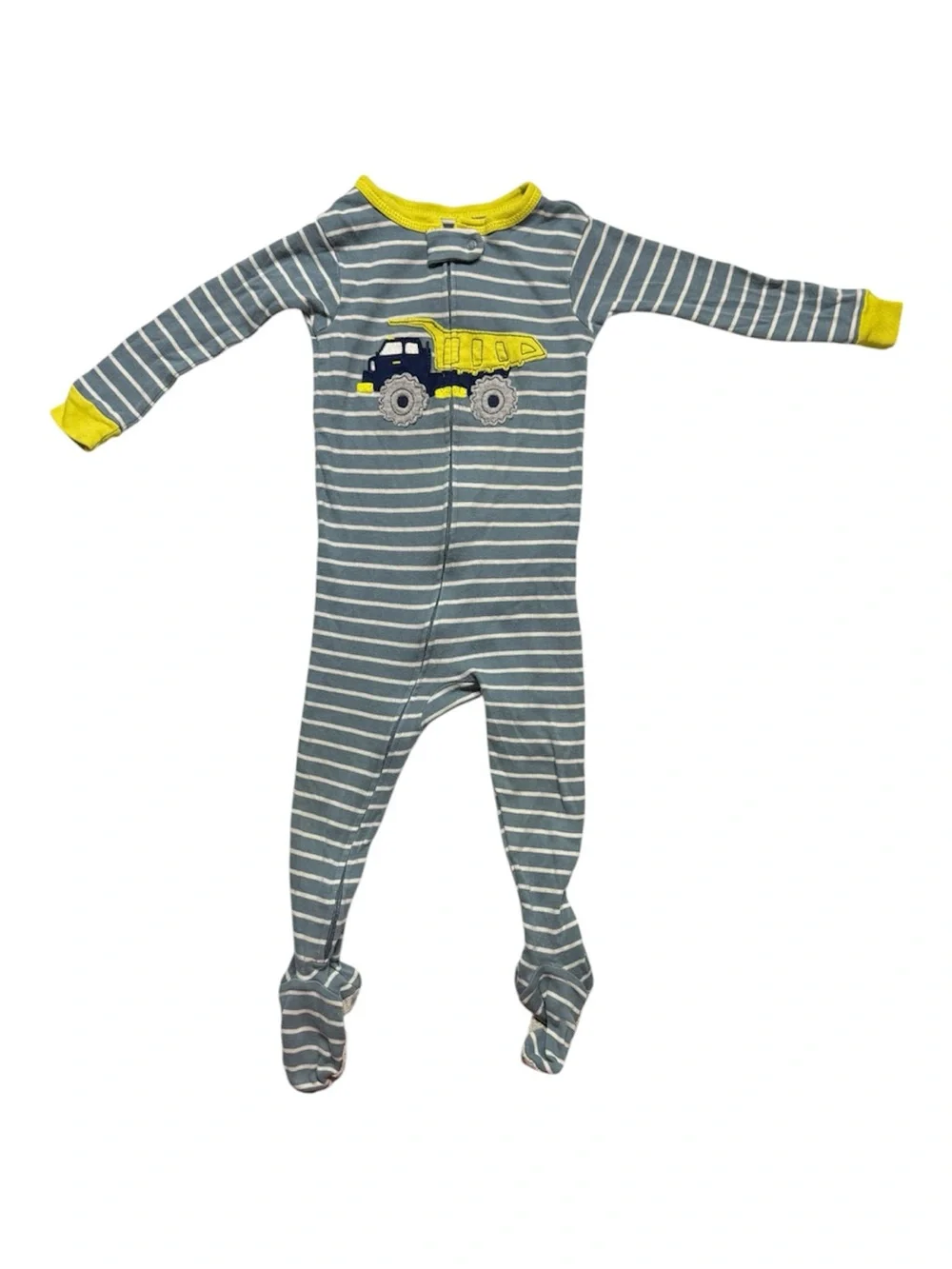 Carter’s Baby Boy Construction Truck Footed Footie Pajamas Size 18 Months